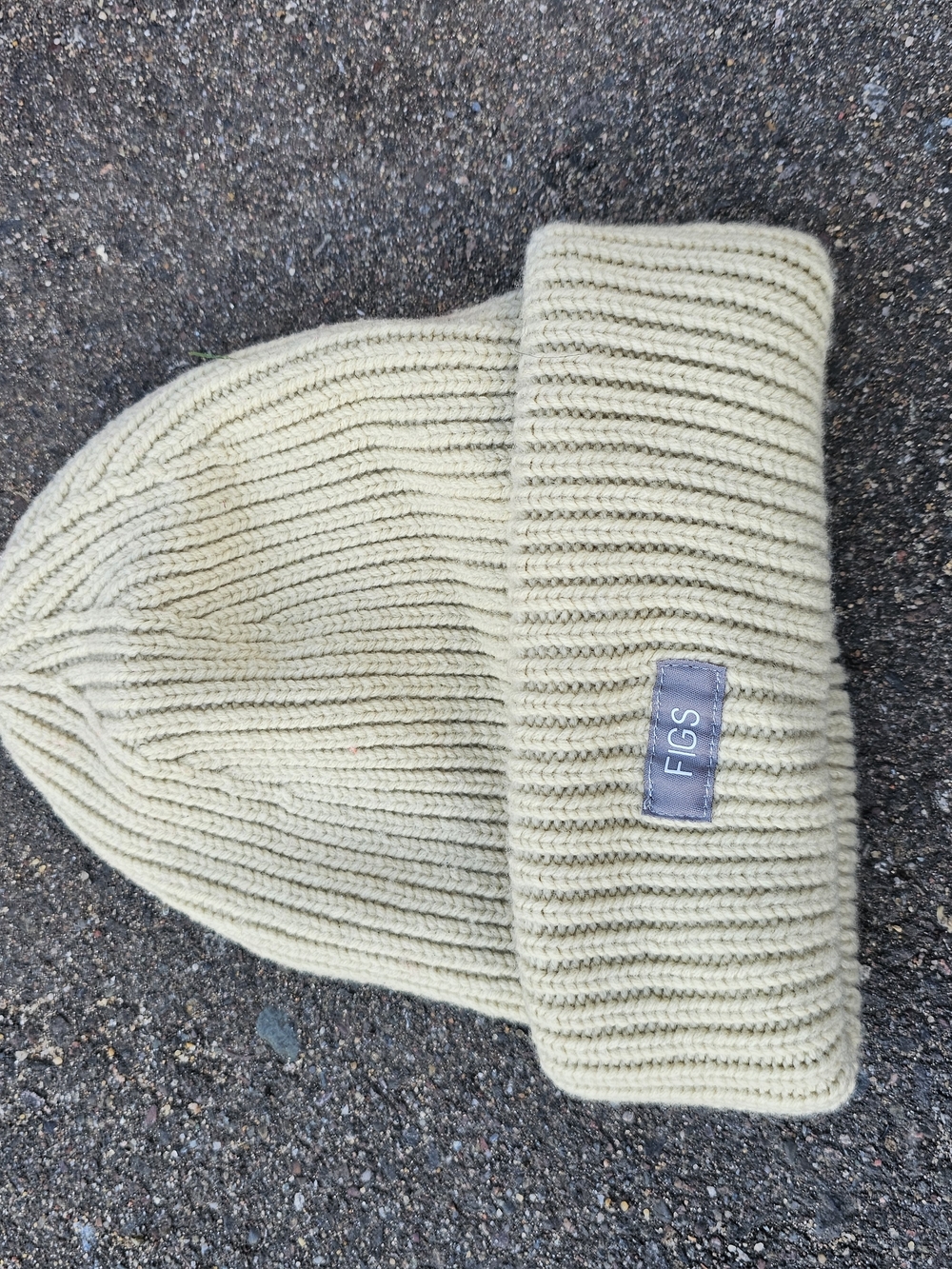 Figs Ribbed Fold-Over Beanie